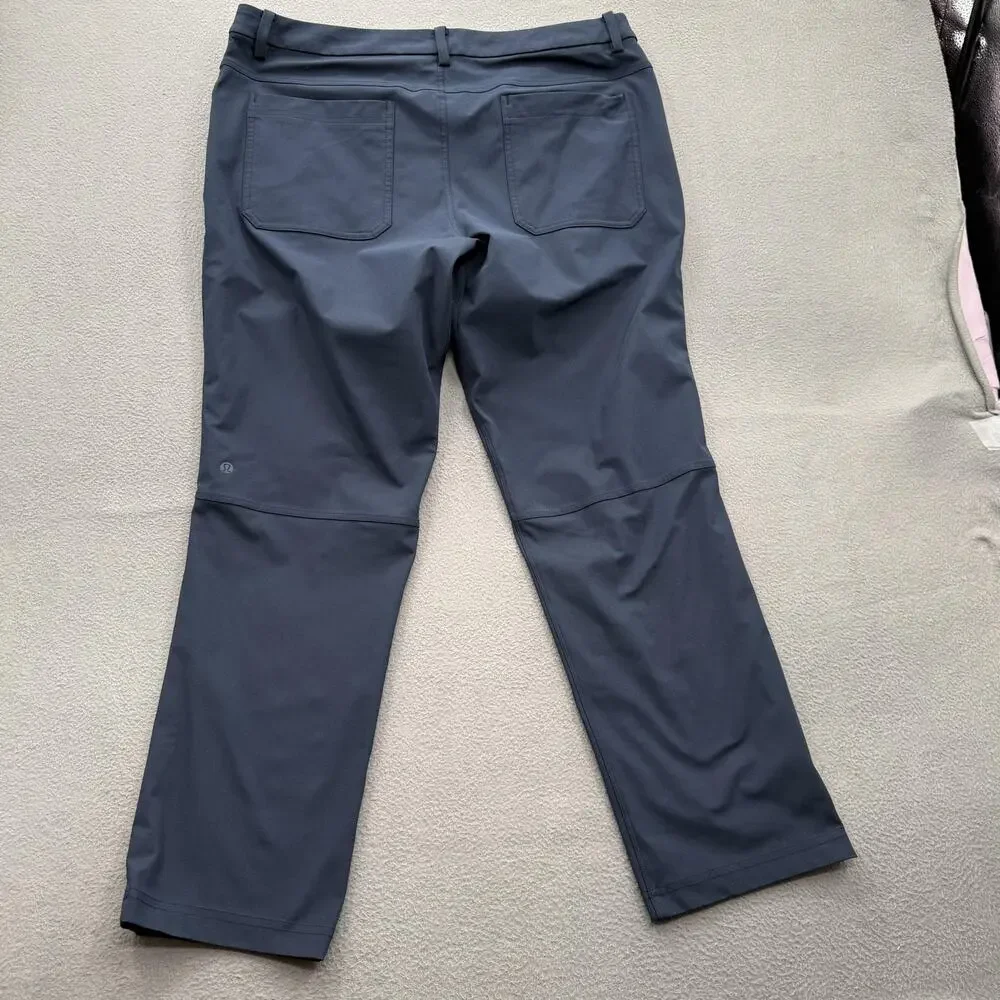 Lululemon Pants Mens 36 (Fits 37/29) Blue‎ Chino Straight Leg Stretch 5 Pocket